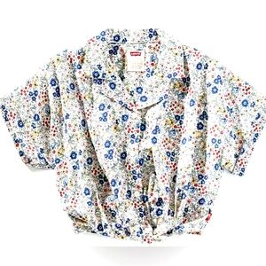 Girl's🌼Levi's Floral Printed Woven Button-Up Shirt🌼